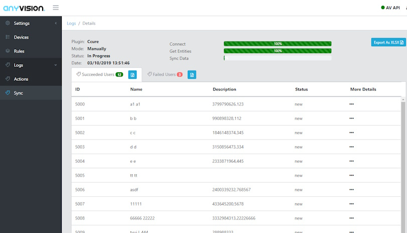 AnyVision Screenshot